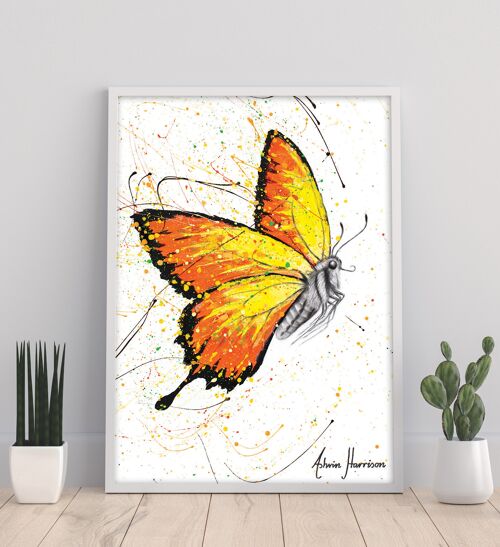 Warm Summer Butterfly - 11X14” Art Print by Ashvin Harrison