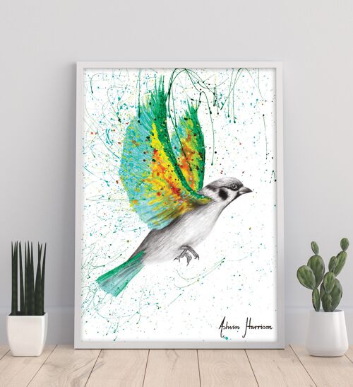 Emerald Shore Bird - 11X14” Art Print by Ashvin Harrison