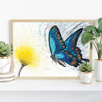 Blühender Schmetterling – 11 x 14 Zoll Kunstdruck von Ashvin Harrison