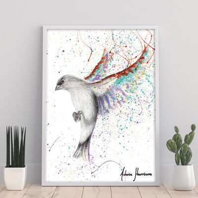 Lavender Lake Bird - Impresión artística de 11X14" de Ashvin Harrison
