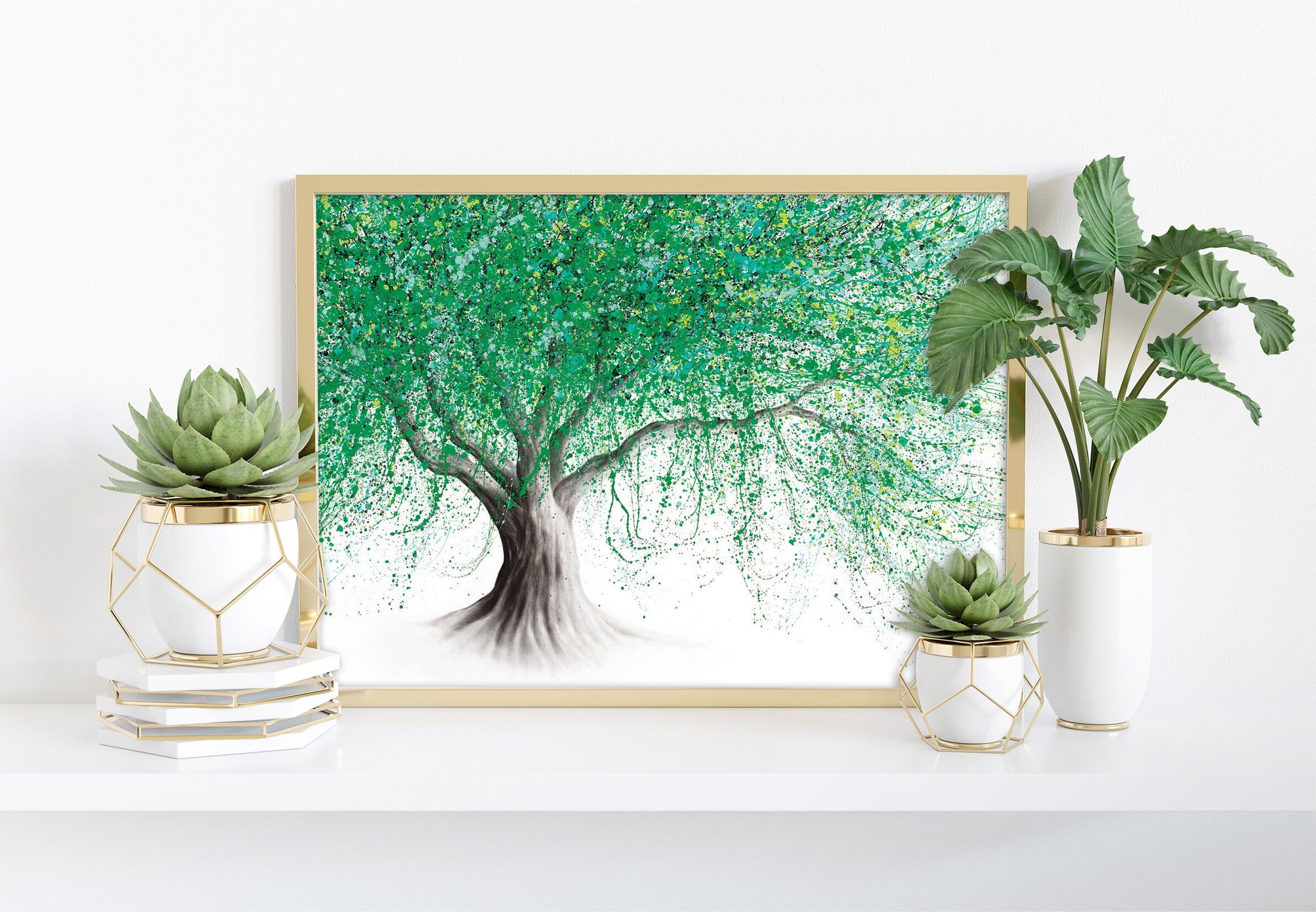 Hill Top Tree - Impresión de arte de 11X14" por Ashvin Harrison