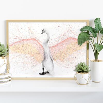 White Swan - 11X14” Art Print by Ashvin Harrison