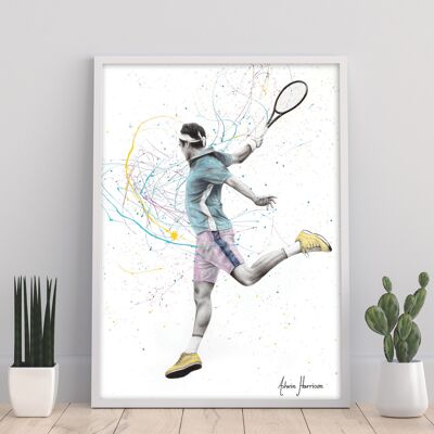 Tennisspieler – 11 x 14 Zoll Kunstdruck von Ashvin Harrison