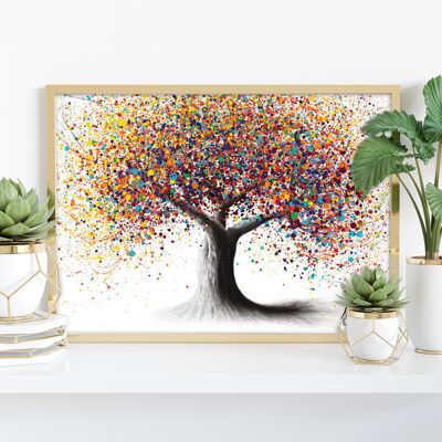 Regenbogen-Seelenbaum – 11 x 14 Zoll Kunstdruck von Ashvin Harrison