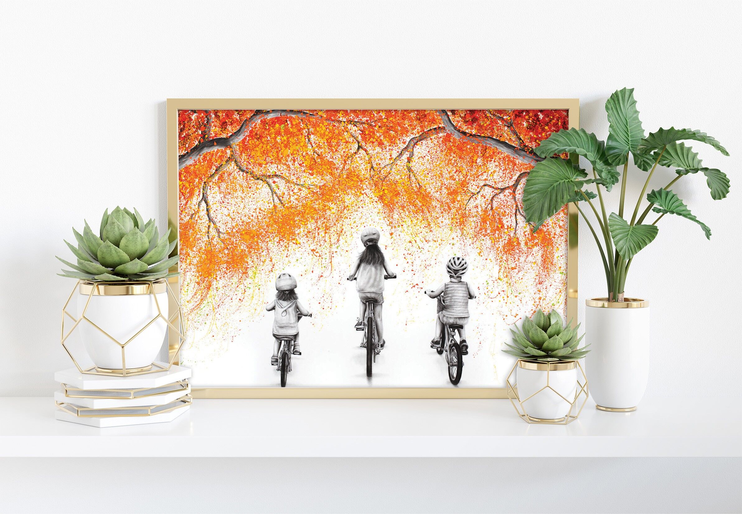The Autumn Ride - Impresión de arte de 11X14" de Ashvin Harrison