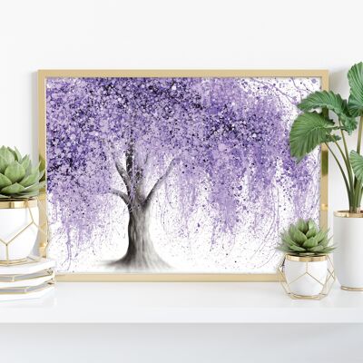 Purple Wishing Willow - 11 x 14" stampa d'arte di Ashvin Harrison