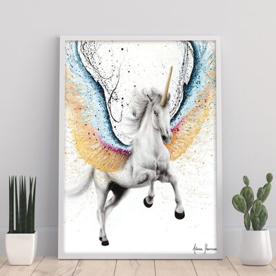 Unicorno capriccioso - 11 x 14" stampa d'arte di Ashvin Harrison