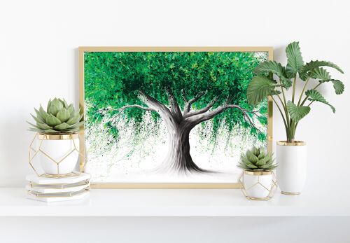 Emerald Park Tree - 11X14” Art Print by Ashvin Harrison