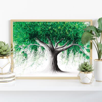 Emerald Park Tree - 11X14” Art Print by Ashvin Harrison