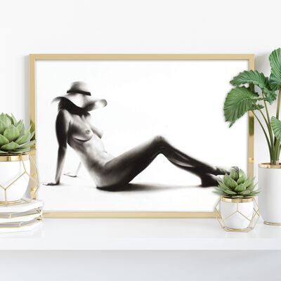 Nude Woman Charcoal Study 52 - 11X14" Kunstdruck