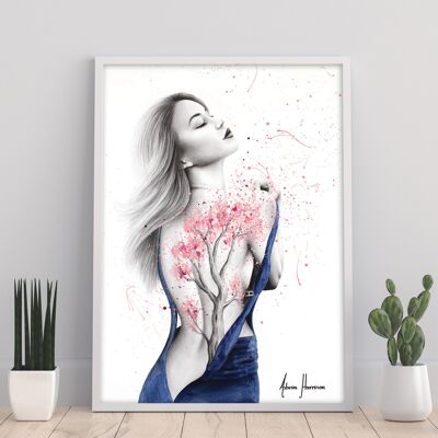 Su flor de cerezo - 11X14" Impresión de arte por Ashvin Harrison