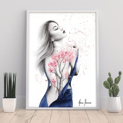 Her Cherry Blossom - 11X14” Art Print by Ashvin Harrison