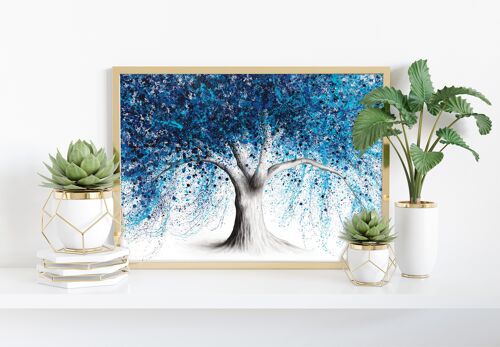 Indigo Inception Tree - 11X14” Art Print by Ashvin Harrison
