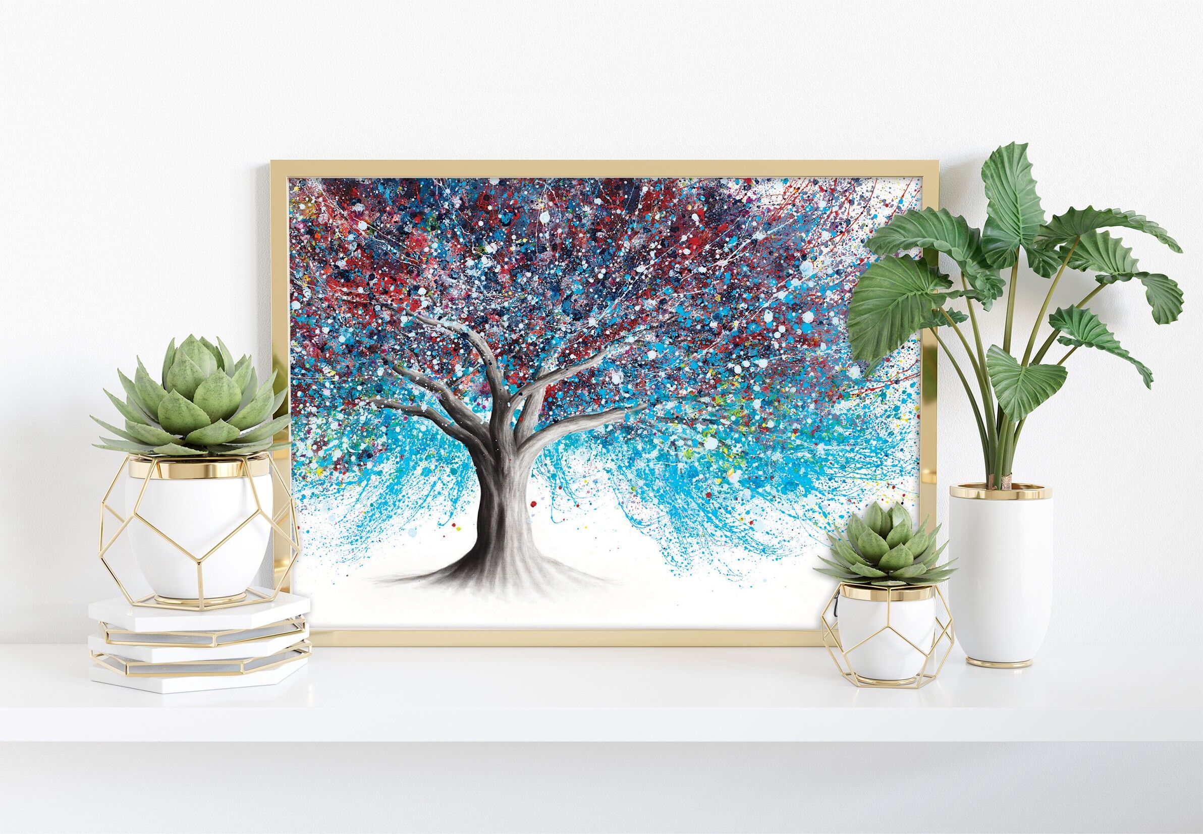 Albero di luci notturne - 11 x 14" stampa artistica di Ashvin Harrison