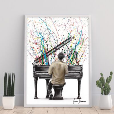 El solo de piano - 11X14" Lámina de Ashvin Harrison