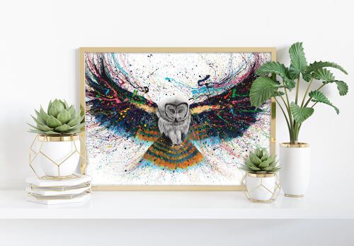 Hypnotic Twilight Owl - 11X14” Art Print by Ashvin Harrison