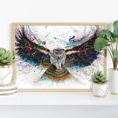 Hypnotic Twilight Owl - 11X14” Art Print by Ashvin Harrison