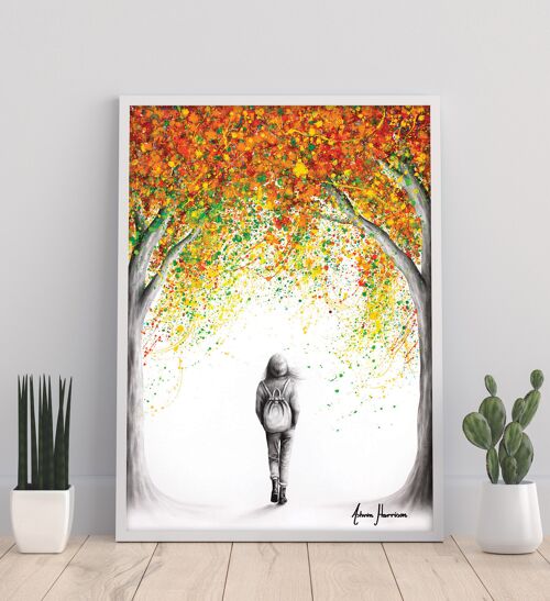 Beneath The Autumn Trees 11X14” Art Print by Ashvin Harrison