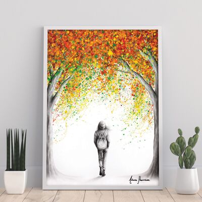 Sotto gli alberi d'autunno 11 x 14" Stampa artistica di Ashvin Harrison