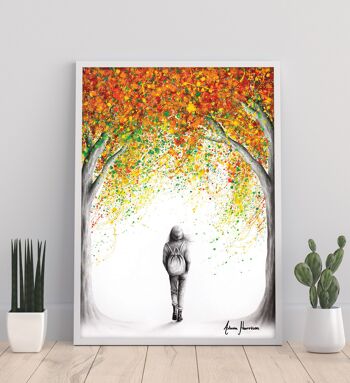 Sous les arbres d'automne 11 x 14" Art Print par Ashvin Harrison