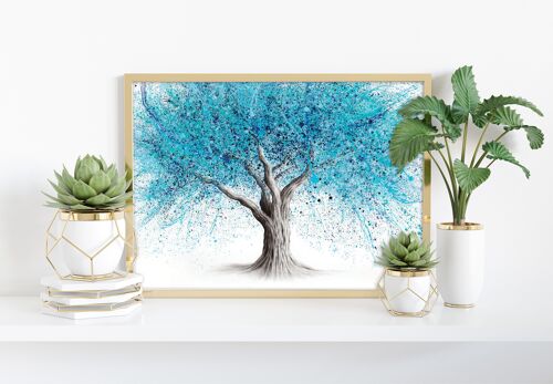 Blue Blossom Tree - 11X14” Art Print by Ashvin Harrison