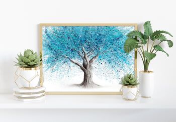 Blue Blossom Tree - 11X14" Art Print par Ashvin Harrison