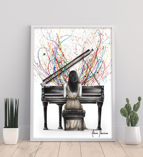 Grand Piano Solo - 11X14” Art Print by Ashvin Harrison