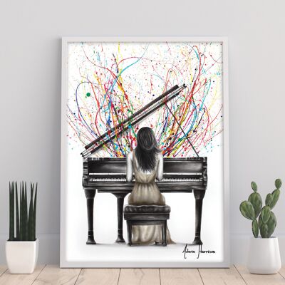 Solo de piano de cola - Impresión artística de 11X14" de Ashvin Harrison