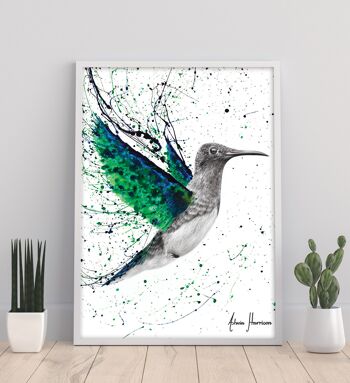 Oiseau du ciel émeraude - 11X14" Art Print par Ashvin Harrison