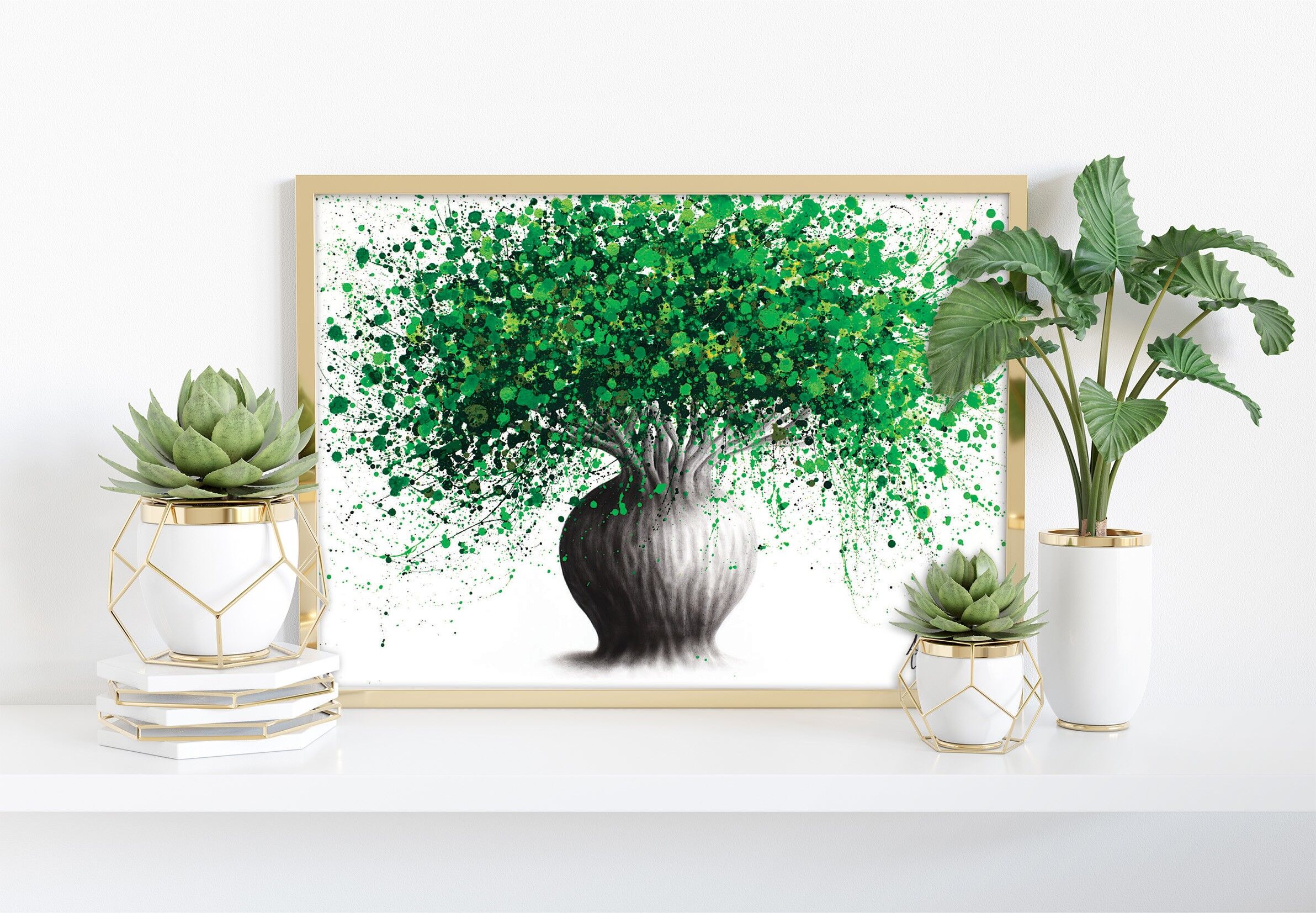 El árbol de la suerte - 11X14" Impresión de arte por Ashvin Harrison