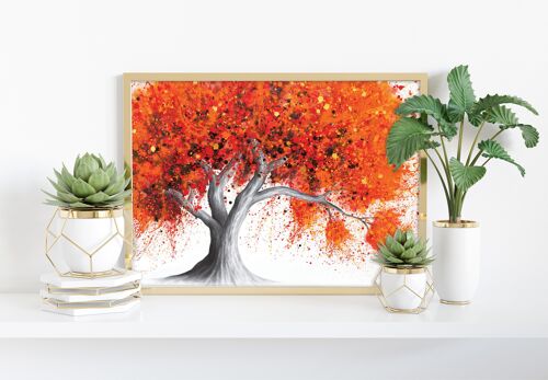 Orange Crush Tree - 11X14” Art Print by Ashvin Harrison