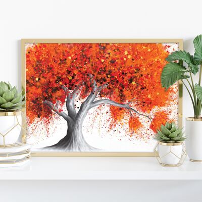 Orange Crush Tree - 11X14” Art Print by Ashvin Harrison