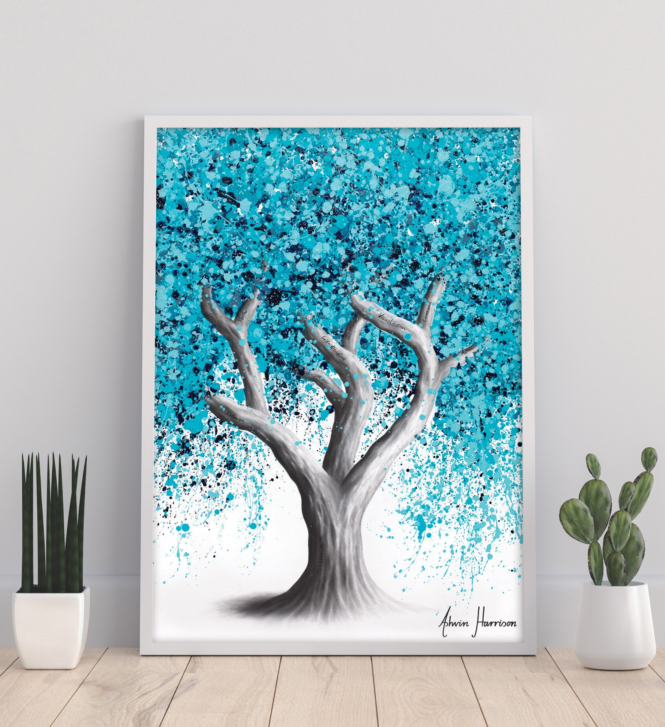 Árbol viviente dinámico - Impresión artística de 11X14" de Ashvin Harrison