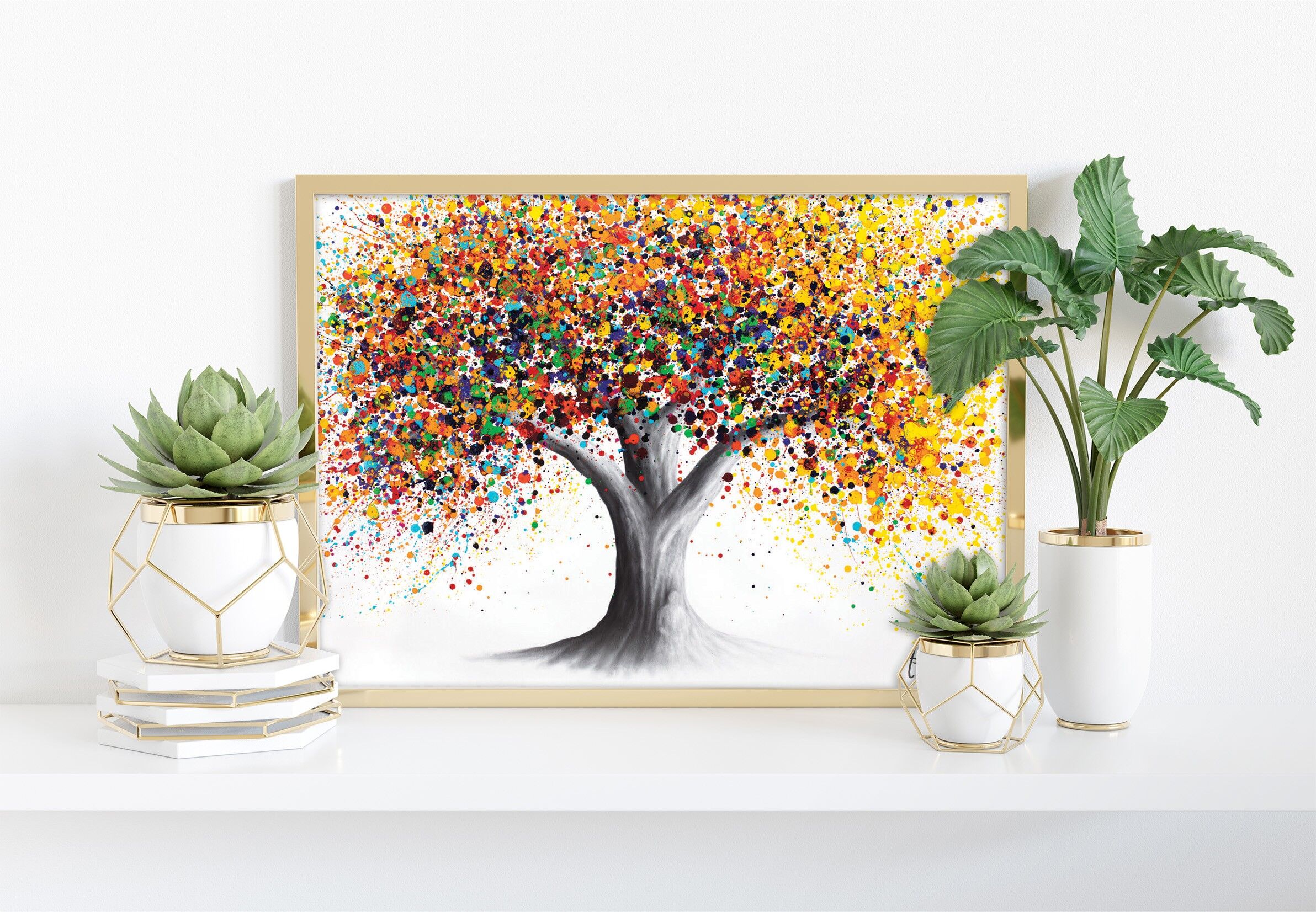 Sunshine Spirit Tree - Impresión de arte de 11X14" por Ashvin Harrison
