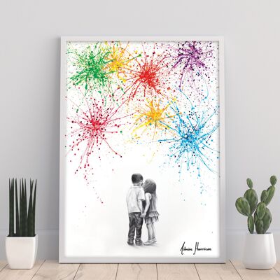 A Little Kiss - 11X14” Art Print by Ashvin Harrison