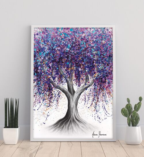 Vineyard View Tree - 11X14” Art Print by Ashvin Harrison