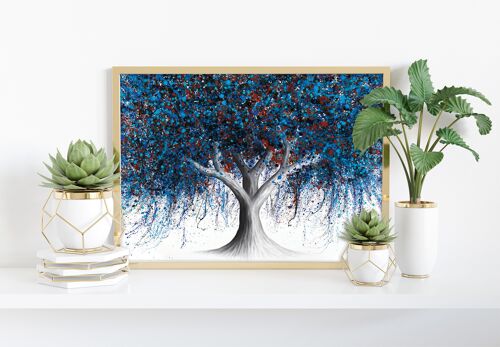 Sapphire Season Tree - 11X14” Art Print by Ashvin Harrison