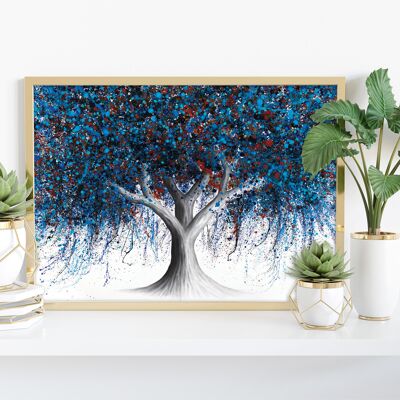 Sapphire Season Tree - 11X14” Art Print by Ashvin Harrison