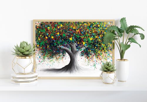Floral Peace Tree - 11X14” Art Print by Ashvin Harrison