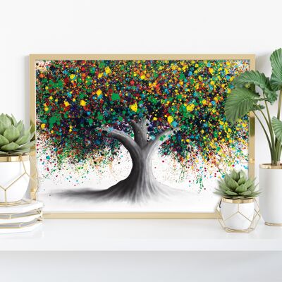 Blumenfriedensbaum – 11 x 14 Zoll Kunstdruck von Ashvin Harrison