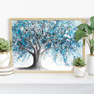 Snow Sparkle Tree - 11 x 14" stampa d'arte di Ashvin Harrison
