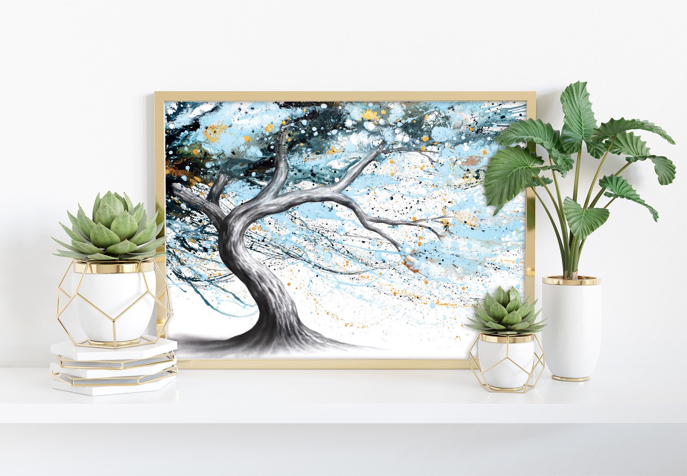 Northern Star Tree - 11 x 14" stampa d'arte di Ashvin Harrison