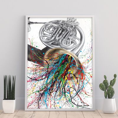 The French Horn Solo - 11X14” Art Print by Ashvin Harrison
