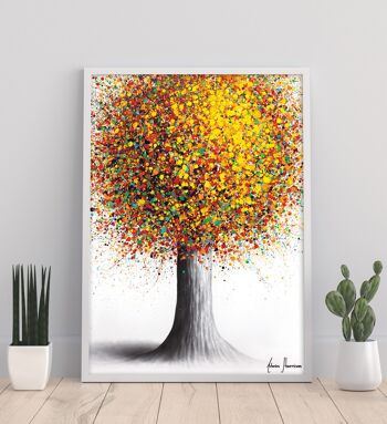 Rainbow Fusion Tree - 11X14" Art Print par Ashvin Harrison
