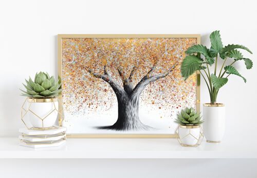 Autumn Sparkle Tree - 11X14” Art Print by Ashvin Harrison