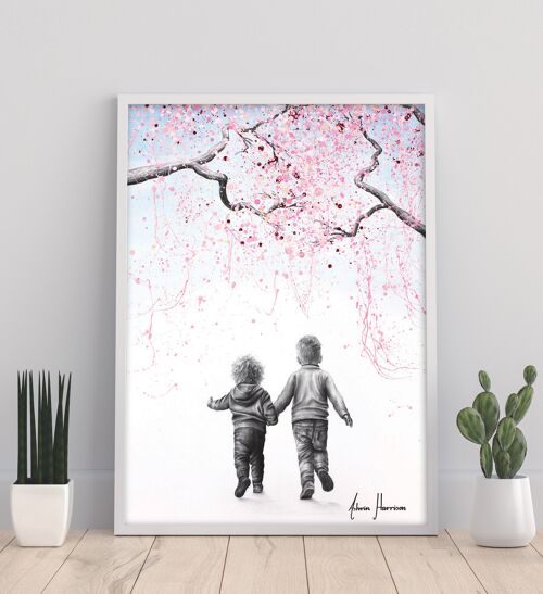Beyond The Blossom Trees 11X14” Art Print by Ashvin Harrison
