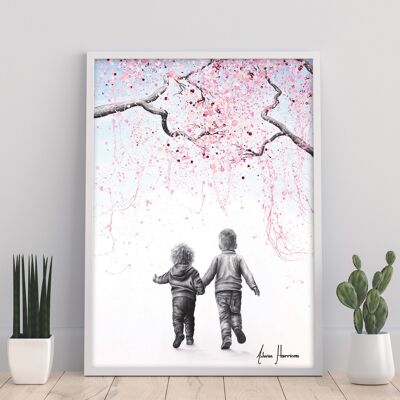 Beyond The Blossom Trees 11X14” Art Print by Ashvin Harrison