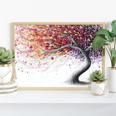Fantasievoller Blumenbaum – 11 x 14 Zoll Kunstdruck von Ashvin Harrison