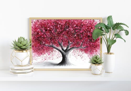 Raspberry Blush Tree - 11X14” Art Print by Ashvin Harrison