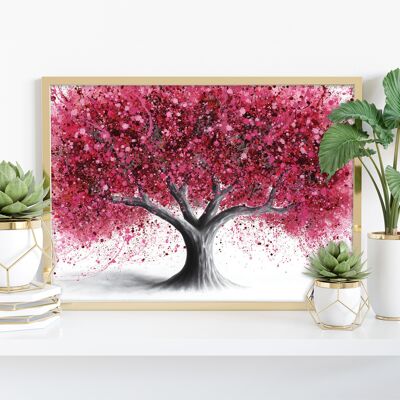 Raspberry Blush Tree - 11X14” Art Print by Ashvin Harrison